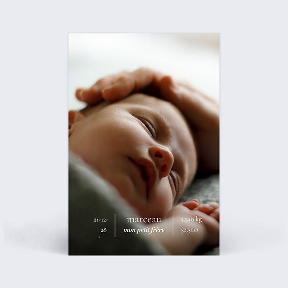 Faire-part Naissance Editorial