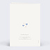 Faire part naissance Animaux pattern Verso