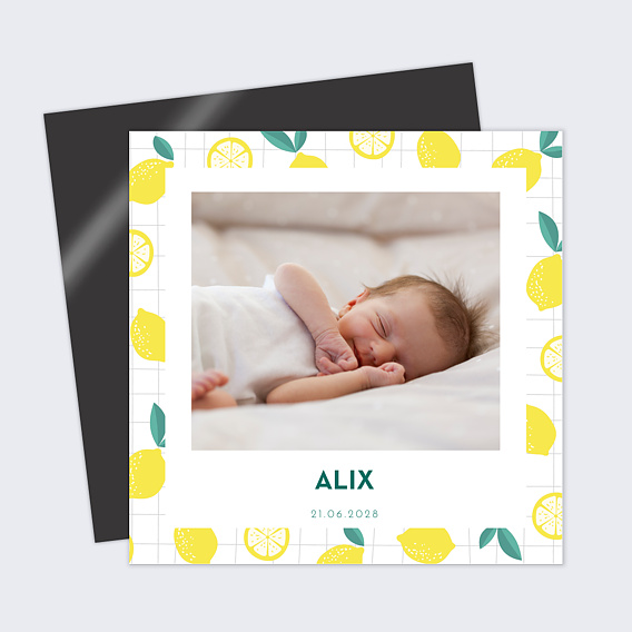 Faire part naissance Acidulé