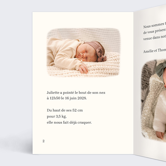 Faire-part Naissance Livre jeunesse
