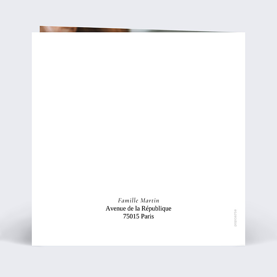 Faire part naissance Bohemia Verso