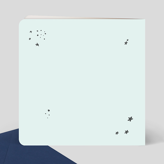 Faire part naissance Jolies Étoiles Verso