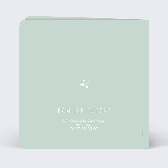 Faire part naissance Louison Verso