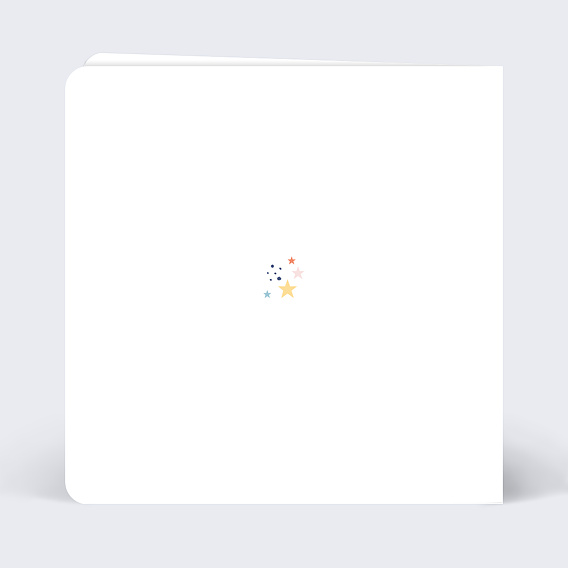 Faire part naissance Petites Etoiles Verso