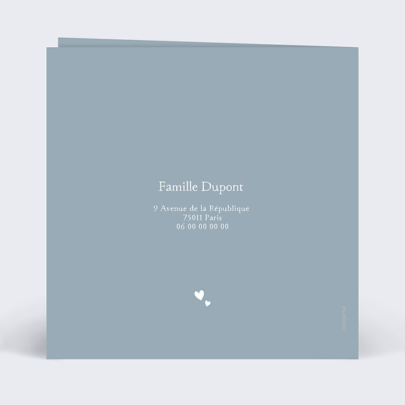 Faire part naissance Romy Verso