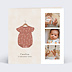 Faire part naissance Petits Vêtements Fille Recto