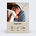 Faire-part Naissance Pictos Noisette
