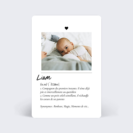 Faire-part Naissance Définition bébé