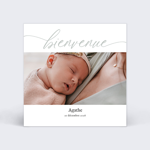 Faire-part Naissance Bienvenue Bébé