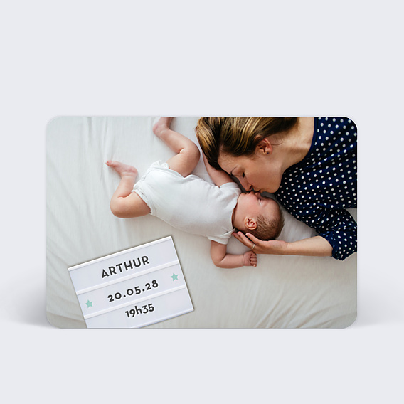 Faire-part Naissance Lightbox
