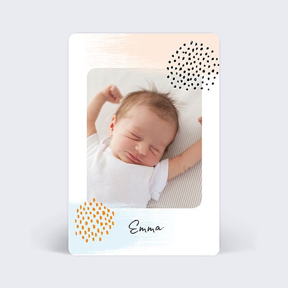 Faire-part Naissance Pastel