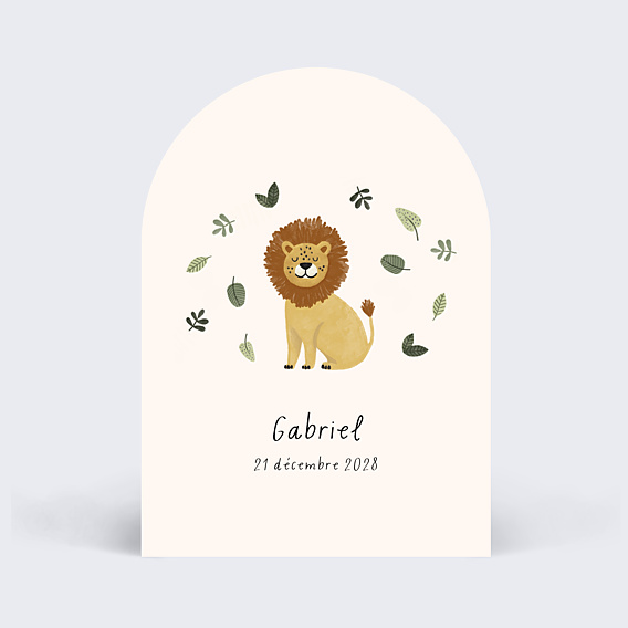 Faire-part Naissance Petit Lion