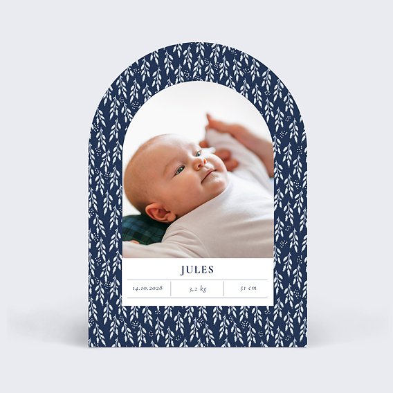 Faire part naissance Liverty Hiver