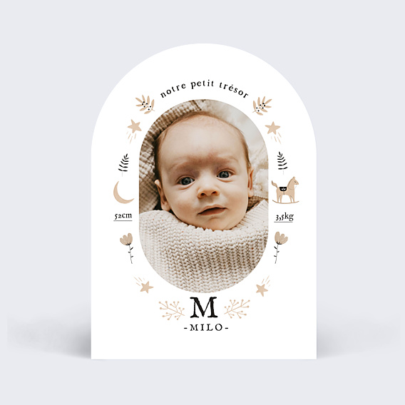Faire-part Naissance Jouets terracotta