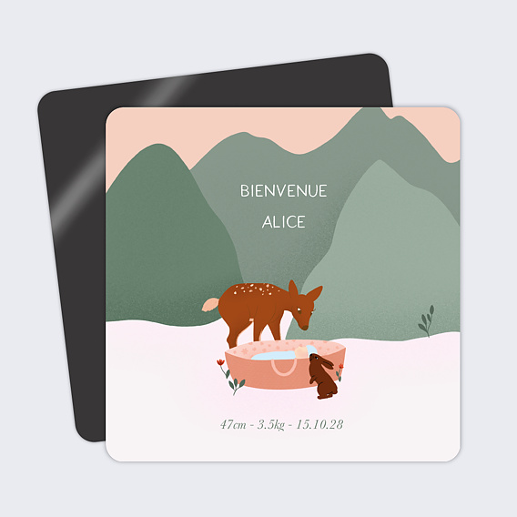 Faire part naissance Bébé de la montagne