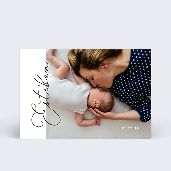 Faire-part Naissance Typographie