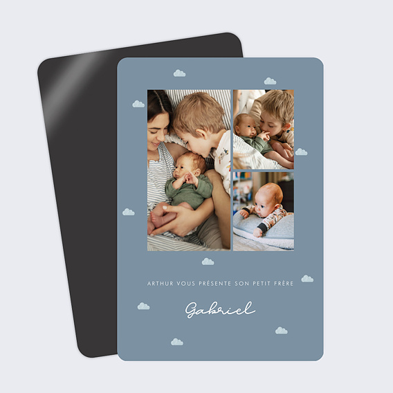 Faire part naissance Motif Nuage