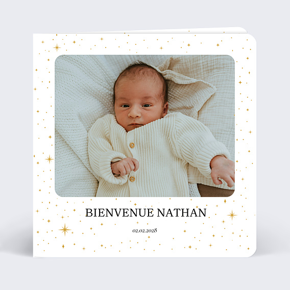 Faire-part Naissance Bébé Etoile
