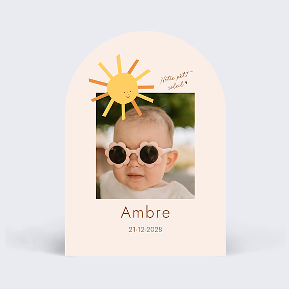 Faire-part Naissance Joli Soleil