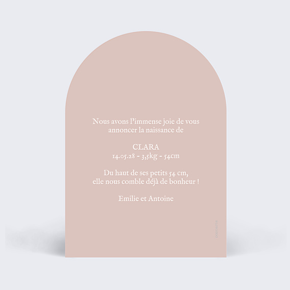 Faire-part Naissance Motif Fleurs