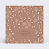Faire part naissance Motif fleurs et teracotta Verso