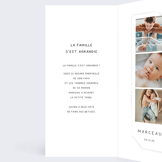 Faire-part Naissance Bébé d'Amour