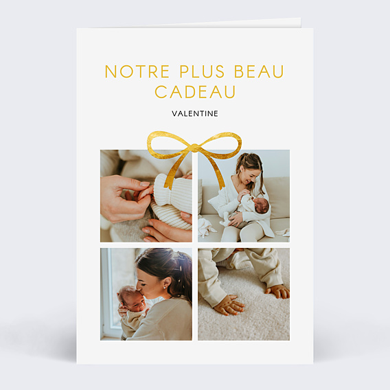 Faire-part Naissance Cadeau photo
