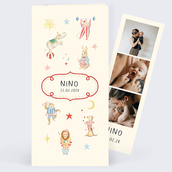 Faire-part Naissance Douce parade - Clara Dassie x Popcarte