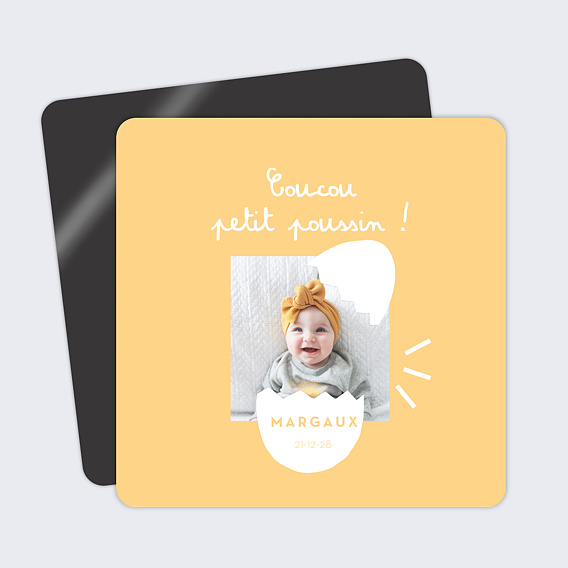 Faire part naissance Petit Poussin