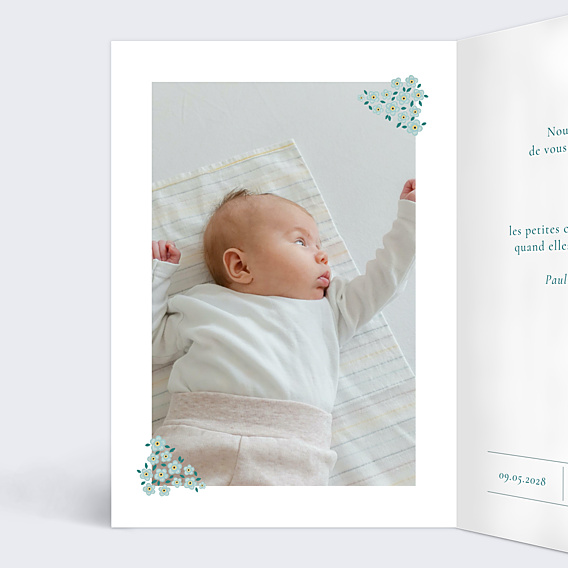 Faire-part Naissance Liberty Printemps