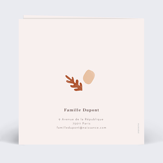 Faire-part Naissance Abstrait