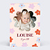 Faire-part Naissance Fleurs wavy photo