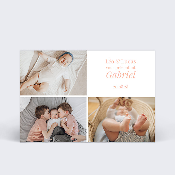 Faire-part Naissance Joli Multi