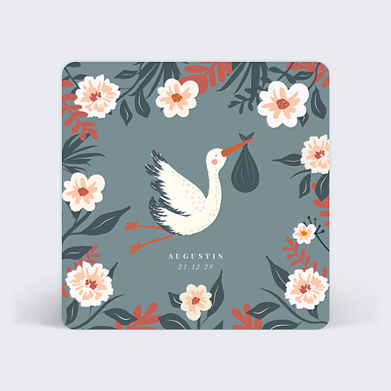 Faire part naissance Petite Cigogne