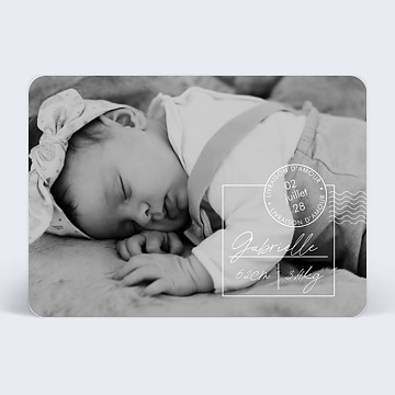 Faire part Naissance Colis Reu