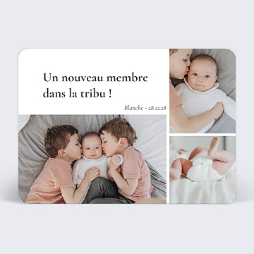 Faire part Naissance Famille Nombreuse