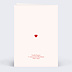 Faire part naissance Coeurs Verso