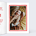 Faire-part Naissance Cœur Simple Rouge
