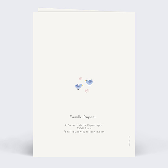 Faire-part Naissance Animaux pattern