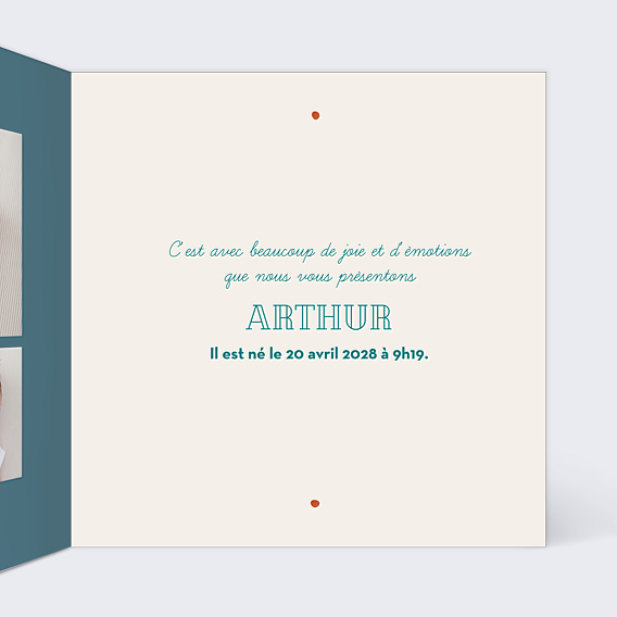 Faire-part Naissance Salopette