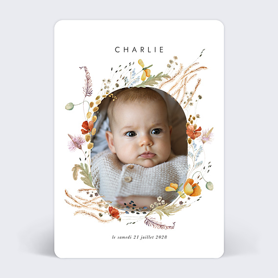 Faire part naissance Joli printemps