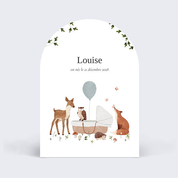 Faire part naissance Forêt Enchantée