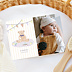 Faire part naissance Petit ourson rayé