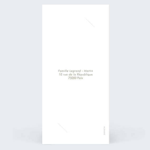 Faire part naissance Liberty Automne Verso