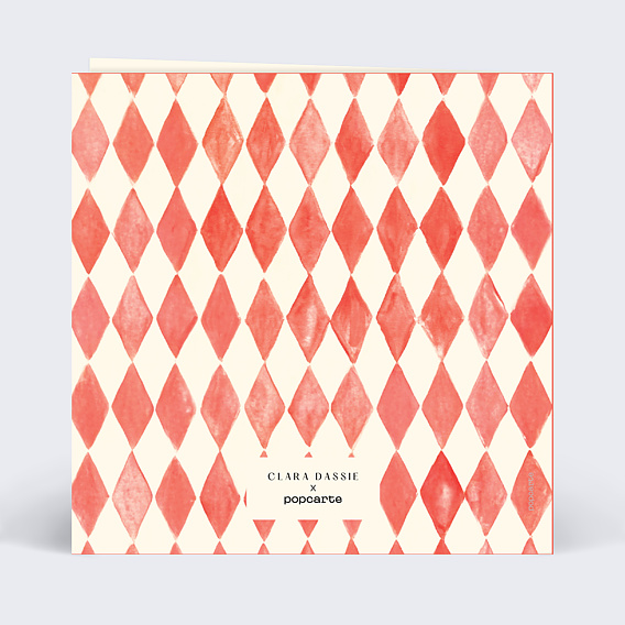 Faire part naissance Ours acrobate - Clara Dassie x Popcarte Verso