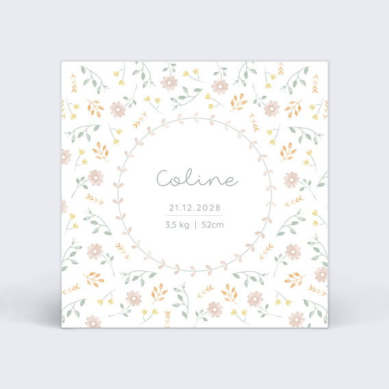 Faire part naissance Carolina