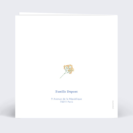 Faire-part Naissance Couronne Minimaliste