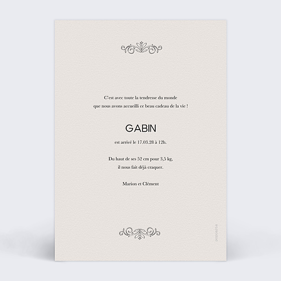 Faire-part Naissance Journal