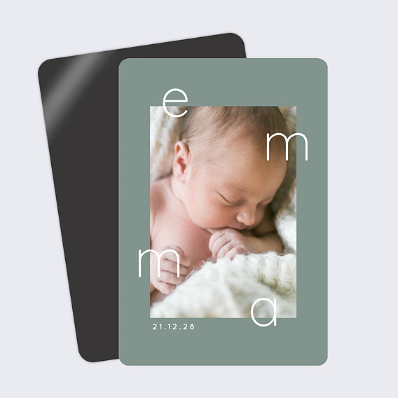 Faire part naissance Sauge