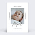 Faire-part Naissance Certificat Graphique